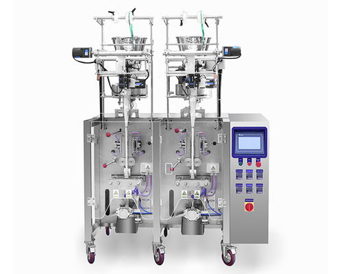 Linee di doppio sacchetto automatico verticale degli spuntini della macchina imballatrice del granello piccolo