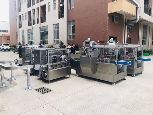 Il grano automatico dello spuntino del biscotto della macchina imballatrice del cartone del wafer insacca l'imballaggio