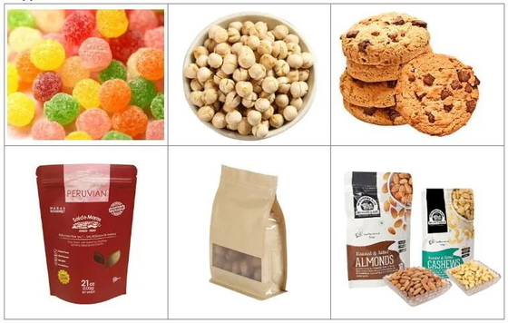 Ugello della borsa della chiusura lampo di Doypack dei granelli dell'alimento della macchina imballatrice del sacchetto di Premade dell'alimento