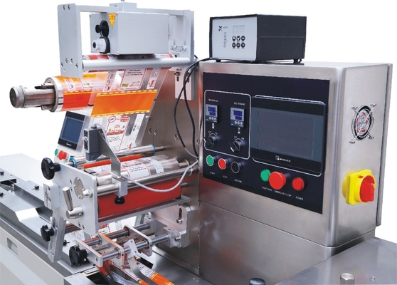 Cinghia di alimentazione d'imballaggio dell'alimento del biscotto del pane orizzontale automatico dell'impacchettatrice