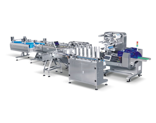 Pane orizzontale del dolce della catena di montaggio di imballaggio per alimenti della tazza che alimenta Tray Loading Packing