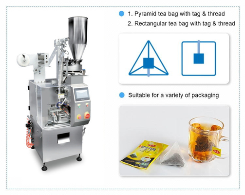 Piramide di nylon del granello del caffè piccola della foglia di tè di erbe automatica verticale della macchina imballatrice